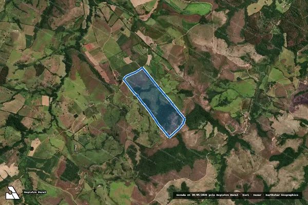Imagem de satélite de PAIOL, NA FAZENDA BOA ESPERANÇA, DISTRITO DE PADRE BRITO - Parcela 1 em Barbacena - MG