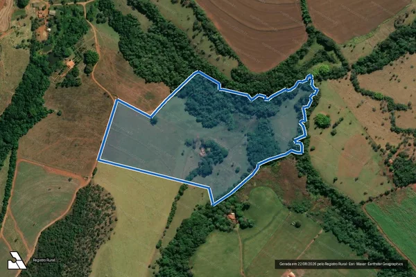Imagem de satélite de FAZENDA VEADOS - Parcela 1 em Santa Juliana - MG