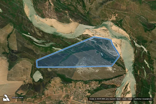 Imagem de satélite de Fazenda 6 Lagos - Parte 1 em São Félix do Araguaia - MT