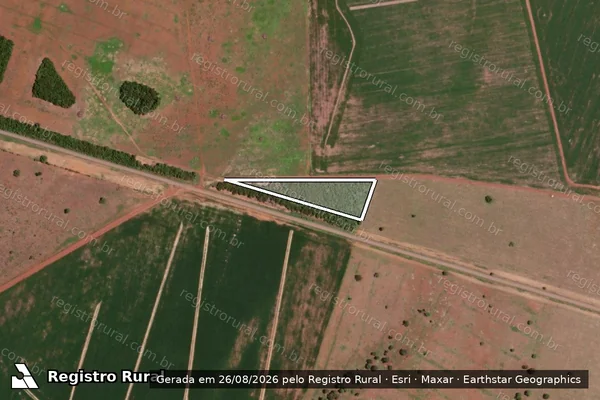 Imagem de satélite de FAZENDA SÃO BENTO I - Parte 1 em Marianópolis do Tocantins - TO