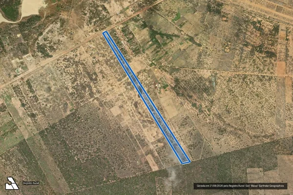Imagem de satélite de Fazenda Santa Maria - Parte 69 em Xique-Xique - BA