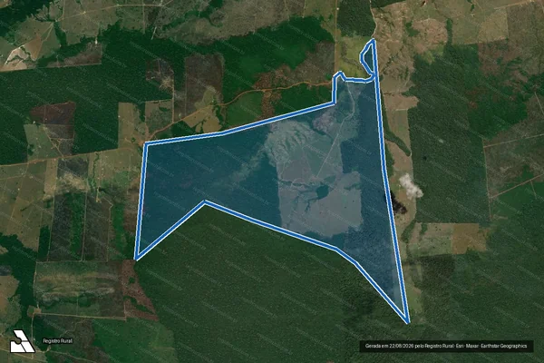 Imagem de satélite de Fazenda Chapada - Lote 36 / Parte 2