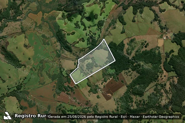 Imagem de satélite de Fazenda Boa Vista - Parte 1 em Vacaria - RS
