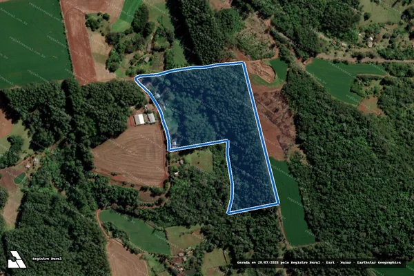 Imagem de satélite de MAT.: 29440 - Parte 1 em Caxambu do Sul - SC