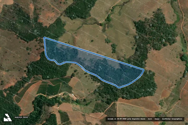 Imagem de satélite de Sítio Capivara - MAT 1209 em São Miguel do Anta - MG
