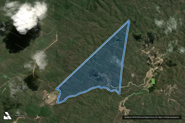 Imagem de satélite de FAZENDA ARARAÚ DA SERRA VERDE  - Parte 1 em São Tomé - RN