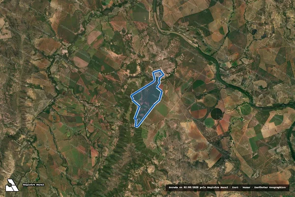 Imagem de satélite de FAZENDA COTOVELO OU SALOBO - GLEBA 01 - Parte 1 em Lassance - MG