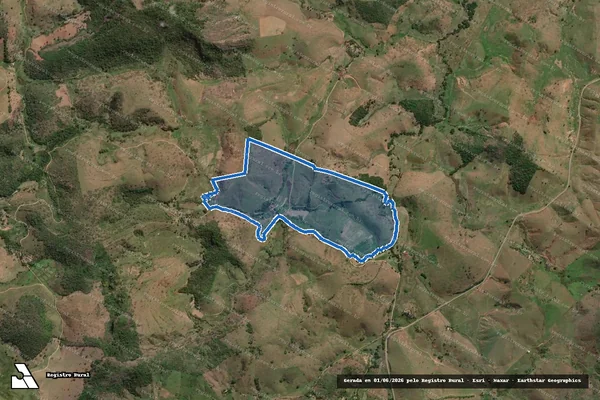 Imagem de satélite de Fazenda da Lage / Pouso Alegre - PARCELA 01 - C em Cantagalo - RJ