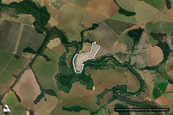 Imagem de satélite de Fazenda Larga - Parcela 1 em Ibiá - MG