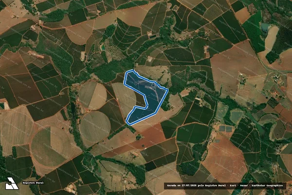 Imagem de satélite de Fazenda Araras - Parcela 1 em Monte Carmelo - MG