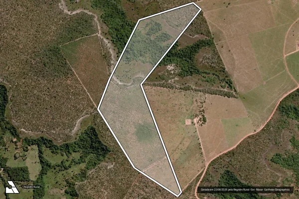 Imagem de satélite de FAZENDA SANTA TEREZINHA - LOTE 48 DO LOTEAMENTO PACIÊNCIA - FAZENDA SANTA TEREZINHA LOTE 48 DO LOTEAMENTO PACIÊNCIA - PARTE DESMEMBRADA, GLEBA 01 em Recursolândia - TO