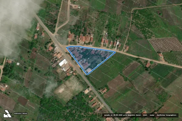 Imagem de satélite de P.A. COMPLEXO JACARÉ CURITUBA - AGROVILA SANTA TEREZINHA em Poço Redondo - SE