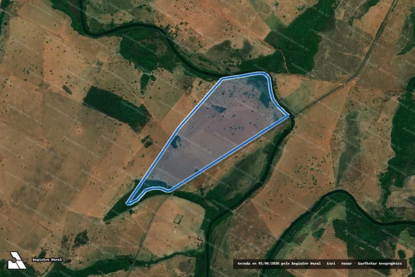 Imagem de satélite de FAZENDA POLAKE - Parte 1 em Itajá - GO