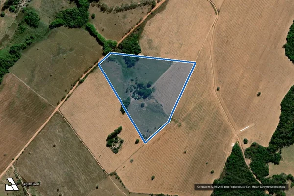 Imagem de satélite de FAZENDA FIRMEZA - 001 em Orizona - GO