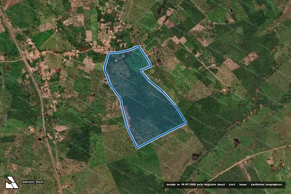 Imagem de satélite de Fazenda São João (Lote 158 do Loteamento Fazenda Serra, Gleba 05) - Parte 1 em Axixá do Tocantins - TO