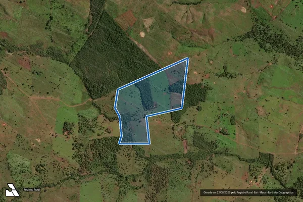 Imagem de satélite de FAZENDA PRONAF 1 - GLEBA 14 em Formosa da Serra Negra - MA