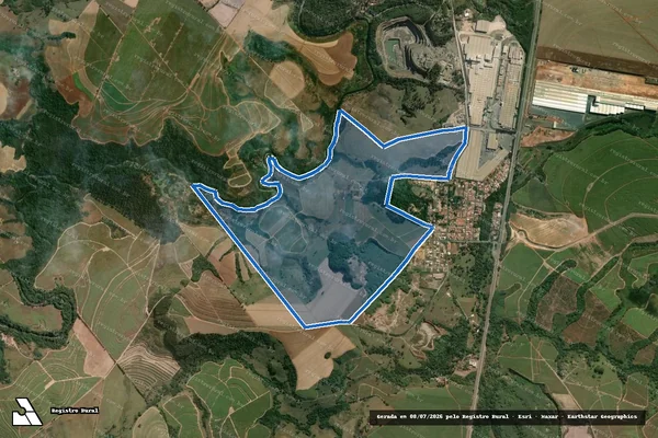 Imagem de satélite de SITIO SAO JOSE - Parte 1 em Rio Claro - SP
