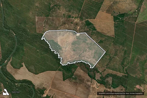 Imagem de satélite de Fazenda California - Lote Único, Loteamento Água Quente em Jaú do Tocantins - TO