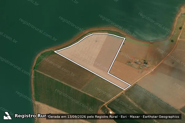 Imagem de satélite de Fazenda Águas Verdes - PARCELA 01 em Boa Esperança - MG