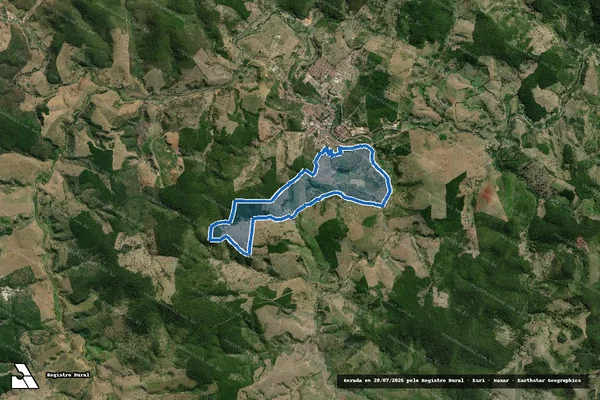 Imagem de satélite de FAZENDA VALE DO PARAISO - Parte 1 em Ubaíra - BA