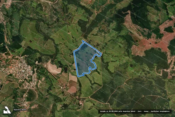 Imagem de satélite de Sítio Cabana Santa Helena I - Matrícula 5091 em Rio Branco do Ivaí - PR