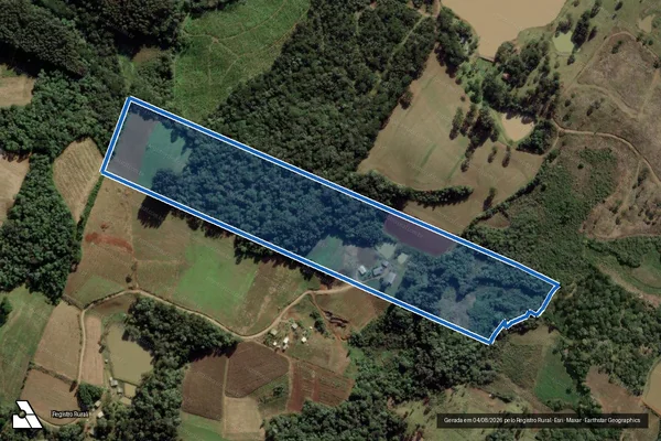 Imagem de satélite de P.A. HERMÍNIO G.S. Lote 46 - GLEBA A em Caçador - SC