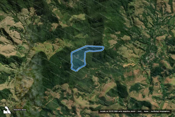 Imagem de satélite de Sítio Caminho da Serra - Parte 1 em Monteiro Lobato - SP