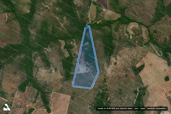 Imagem de satélite de FAZENDA LAGEADO, LOTE 33 DO LOTEAMENTO SANTA MARIA, 02ª ETAPA, GLEBA PROJETO ALUMÍNIO - 001 em Santa Maria do Tocantins - TO