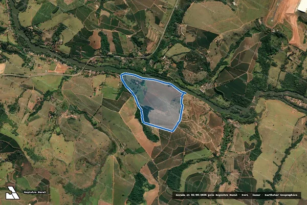 Imagem de satélite de FAZENDA ESTÂNCIA BEIRA RIO em Elói Mendes - MG