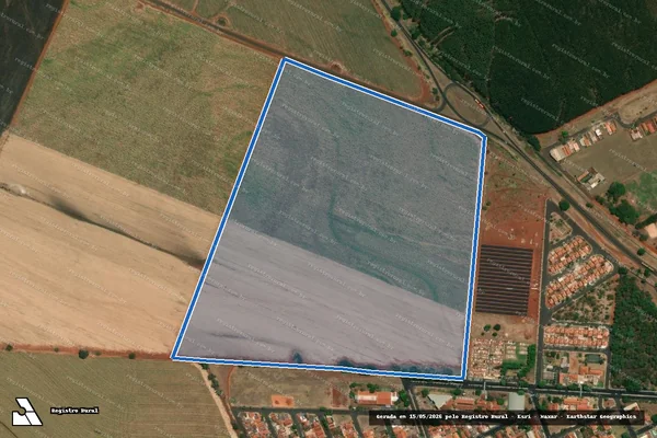 Imagem de satélite de Fazenda Moinho de Vento Gleba B1 - Parcela 1 em Luís Antônio - SP