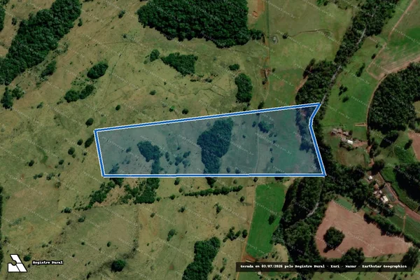Imagem de satélite de Parte do Lote Rural n°109 da Gleba n°01 ? Imóvel Chopinzinho - Parte 1 em Sulina - PR
