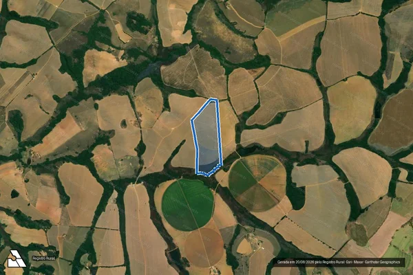 Imagem de satélite de Fazenda Boa Vista, Pasto Valo Novo - Parte 1 em São João del Rei - MG