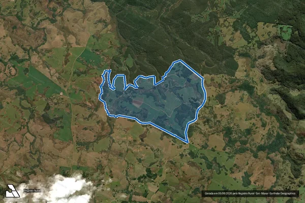 Imagem de satélite de Fazenda Agencia - Parte 1 em Esmeralda - RS