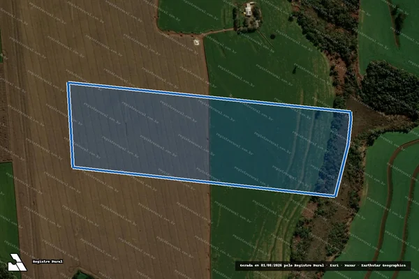 Imagem de satélite de FAZENDA OLIVEIRA - Matrícula 6338 em Faxinal - PR