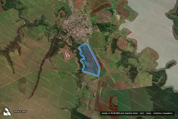Imagem de satélite de Fazenda Variante - Gleba C em Porecatu - PR