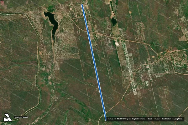 Imagem de satélite de LOTE 0350 - SÍTIO CHORO ANGICO - Parte 1 em Cascavel - CE