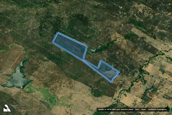 Imagem de satélite de SÍTIO RAJADA ? LOTE 1340 - Parte 1 em Ereré - CE