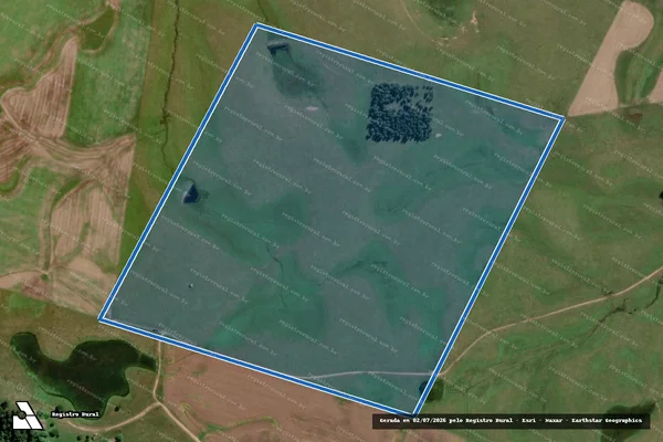Imagem de satélite de Fazenda Jacaré III - Parte 1 em São Lourenço do Sul - RS