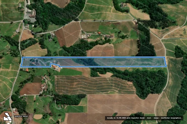 Imagem de satélite de MATRÍCULA 6421 - GLEBA 1 em Atalanta - SC