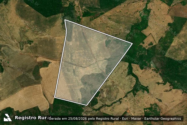 Imagem de satélite de FAZENDA MALHADA VERMELHA - Parcela 1 em Fortaleza dos Nogueiras - MA