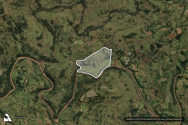 Imagem de satélite de Fazenda Cedro - . em Urupema - SC
