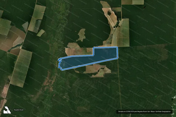 Imagem de satélite de Fazenda Fortaleza - Parte 1 em Paranatinga - MT