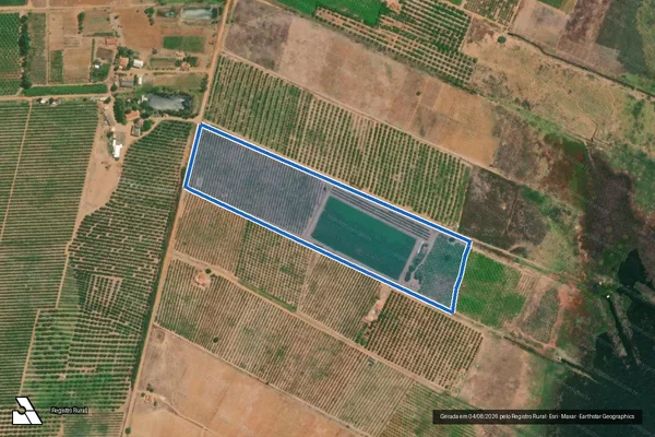 Imagem de satélite de FAZENDA SÃO LUIZ BATISTA - Parte 1 em Casa Nova - BA