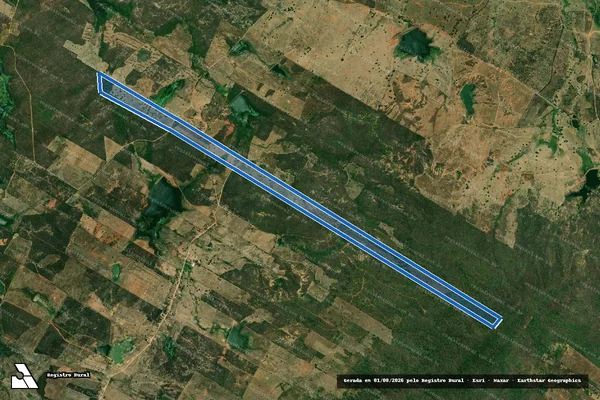 Imagem de satélite de SÍTIO SERIEMA ? LOTE 0382 - Parte 1 em Ereré - CE