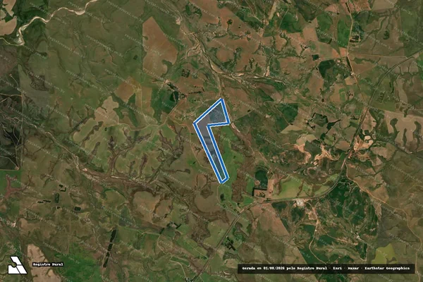 Imagem de satélite de Agropecuaria Vicentina - Matr 16.794 em São Gabriel - RS