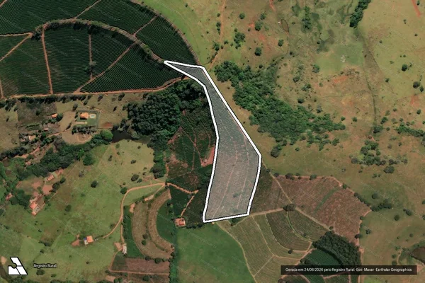 Imagem de satélite de Sítio Santa Maria ou Boa Vista - Parcela 1 em Elói Mendes - MG