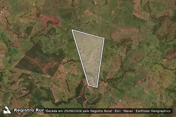 Imagem de satélite de FAZENDA ESMERALDA - Parte 1 em Novo São Joaquim - MT