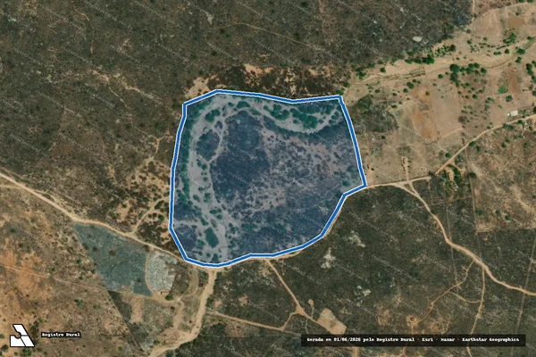 Imagem de satélite de SÍTIO CACIMBINHA - Gleba 01 em Sertânia - PE