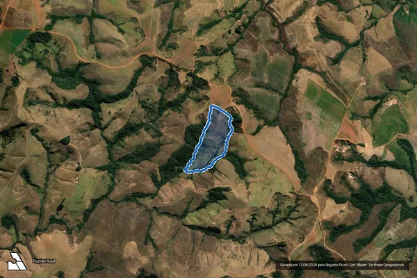 Imagem de satélite de Fazenda Córrego da Brasa - Parte 1 em São Roque de Minas - MG