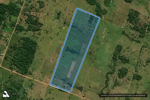 Imagem de satélite de Lote 89, Gleba 01, Gleba Lote de Terras Pyrineos, PA Itapirema - Parte 1 em Ji-Paraná - RO
